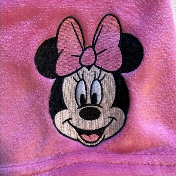 Disney Minnie Mouse Fuzzy Pink Lounge Shorts Women Size XL - Picture 3 of 9
